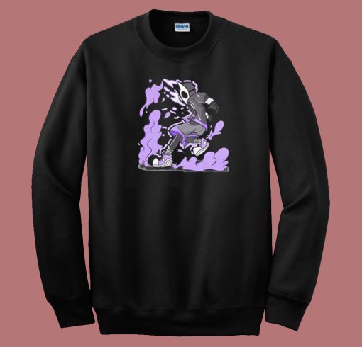 Purple Energy Anime 80s Sweatshirt