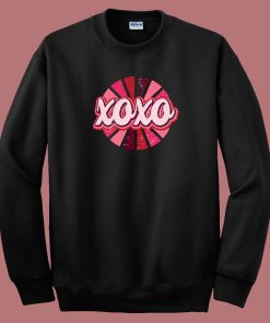 Retro XOXO Hot Pink 80s Sweatshirt