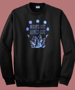 Top Moons Out Runes Out 80s Sweatshirt