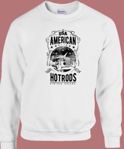 Usa American Hot Rods Vintage 80s Sweatshirt