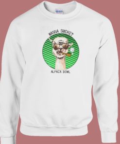 Wanna Smoke Alpaca Bowl 80s Sweatshirt