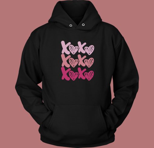 Xo Heart Kisses Happy Valentine Day Hoodie Style