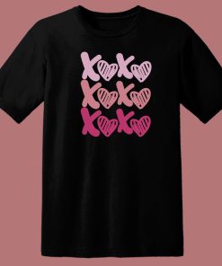 Xo Heart Kisses Happy Valentine 80s T Shirt Style