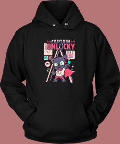 Captain Cat Unlucky Graphic Hoodie Style