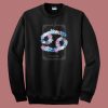 Floral Zodiac Sign Cancer 80s Sweatshirt