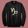 Floral Zodiac Sign Capricorn 80s Sweatshirt