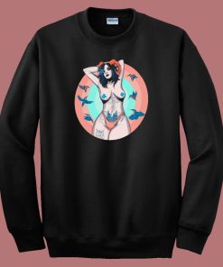 Girls Are Demon Graphic 80s Sweatshirt
