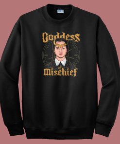 Goddess Of Mischief Graphic 80s Sweatshirt