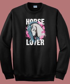 Horse Lover Girl Horseback 80s Sweatshirt