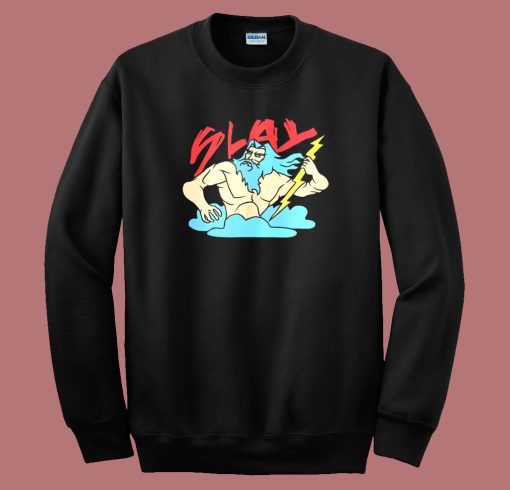 Slay Zeus Olympus 80s Sweatshirt