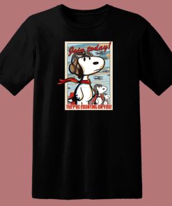 Snoopy Join Today 80s T Shirt Style