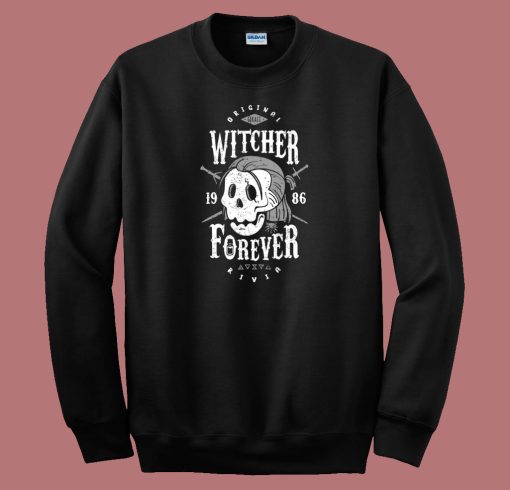 Witcher Forever Skull 80s Sweatshirt