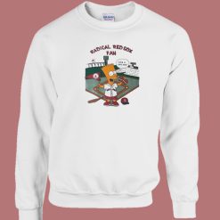 Bart Simpson Radical Red Sox Fan Sweatshirt