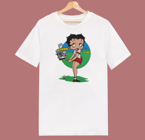 Betty Boop Sunny Day to Play Golf 80s T Shirt Style