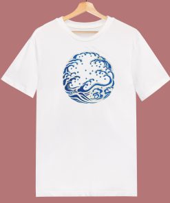 Blue Wave Classic 80s T Shirt Style