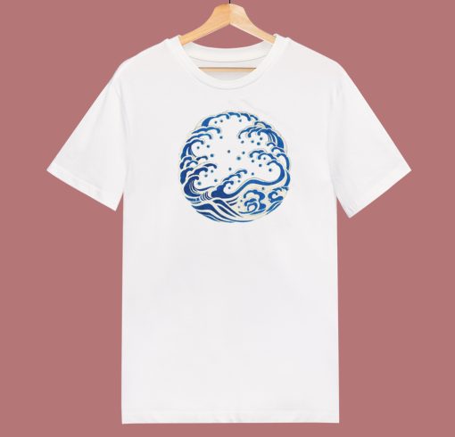 Blue Wave Classic 80s T Shirt Style