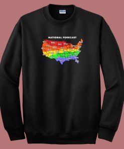 National Forecast Map Gay Sweatshirt On Sale