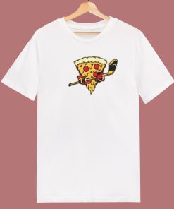 Pizza Ice Hockey Funny T Shirt Style