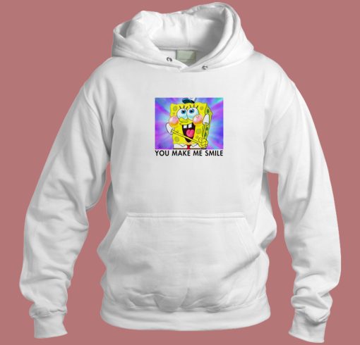 Spongebob You Make Me Smile Hoodie Style On Sale