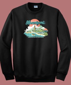 Welcome To Mountport Graphic Sweatshirt On Sale