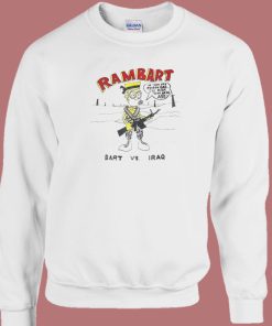 Bart Simpson Rambart Sweatshirt On Sale