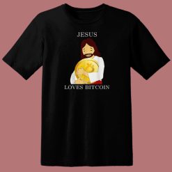 Jesus Love Bitcoin Funny T Shirt Style On Sale