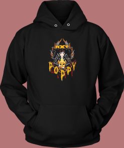 Poppy And Triple H Gold Skull Hoodie Style