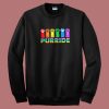 Purride Lgbt Pride Cat Sweatshirt On Sale