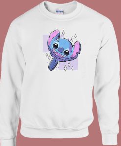 Stitch Cream Funny Sweatshirt On Sale