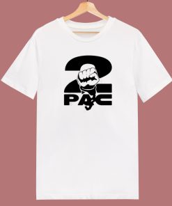 2pac Fist Overlap Old School T Shirt Style