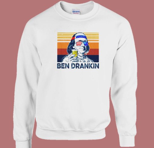 Ben Drankin Benjamin Franklin Sweatshirt On Sale