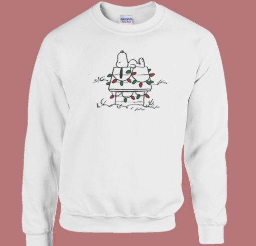 Snoopy Doghouse Christmas Light Sweatshirt