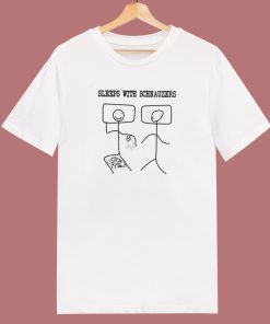 Sleeps With Schnauzers T Shirt Style On Sale
