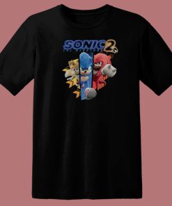 Sonic 2 Character Running T Shirt Style On Sale