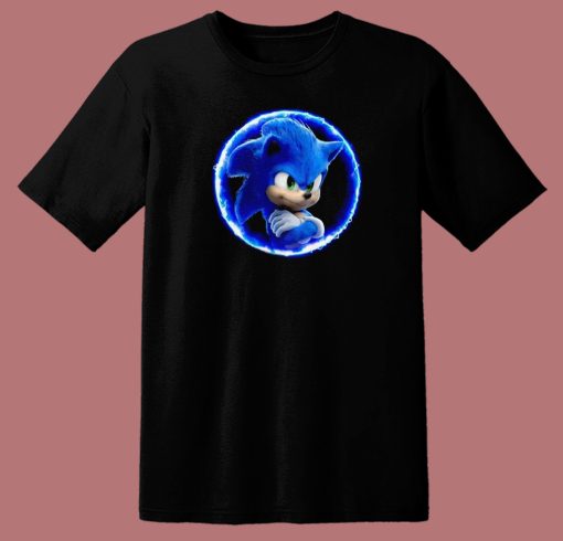Sonic the Hedgehog 2 Circle T Shirt Style On Sale