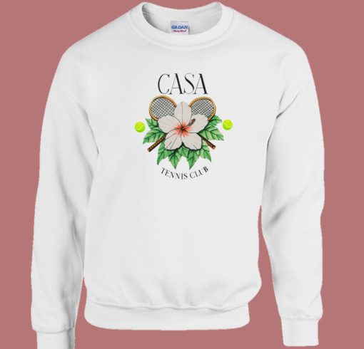 Casablanca Tennis Club Floral Sweatshirt