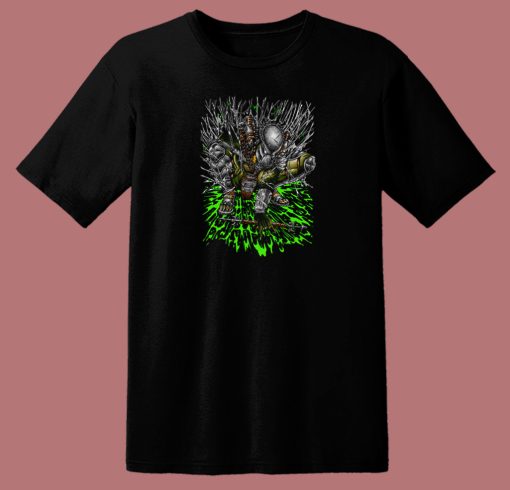 Wolf Knight Graphic T Shirt Style