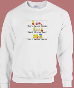 Bart Knows Books Beer Sweatshirt