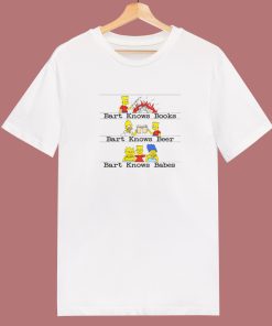Bart Knows Books Beer T Shirt Style