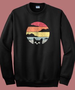 Cat Hiding Retro Funny Sweatshirt