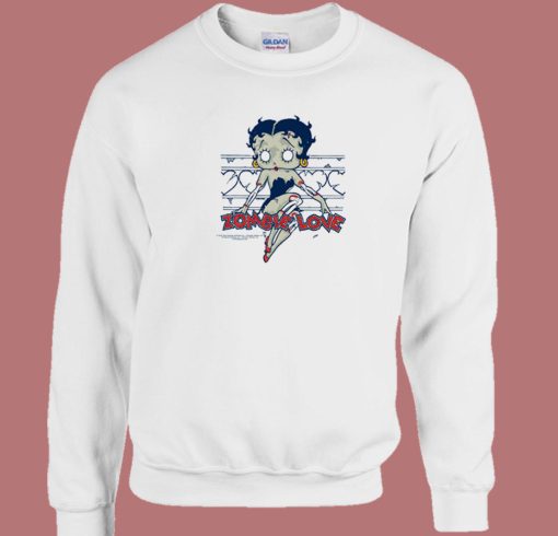 Zombie Love Betty Boop Sweatshirt