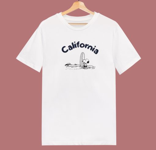 California Peanuts Surfing T Shirt Style