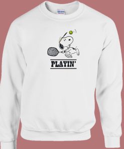 Snoopy Playing Tennis Sweatshirt