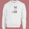 Cat Only God Can Judge Me 80s Sweatshirt