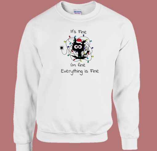 Im Fine Everyting Is Fine 80s Sweatshirt