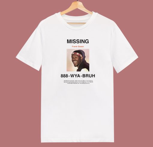 Missing Frank Ocean 80s T Shirt Style