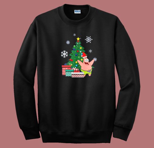 Patrick Around Christmas Tree Sweatshirt