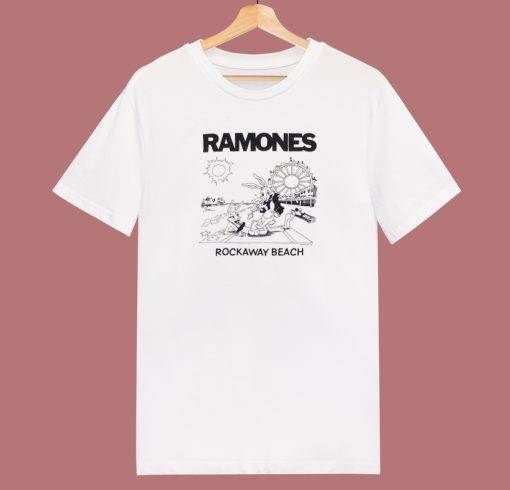 Ramones Rockaway Beach 80s T Shirt Style