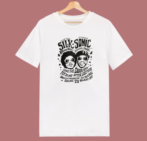 Silk Sonic Bruno Mars 80s T Shirt Style