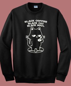 Black Coffee Black Cat Sweatshirt